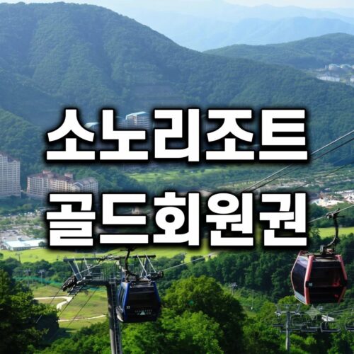 [소노 노블리안 골드 회원권] 대자연의 품격과 직영 골프장을 품은 최상위 멤버십