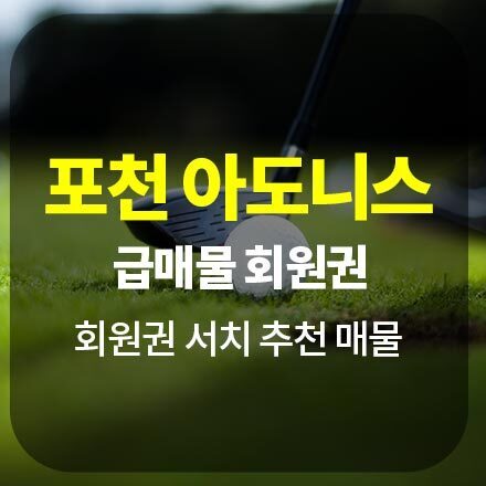 [급매물] 포천 아도니스 - 주중 CC골프 회원권